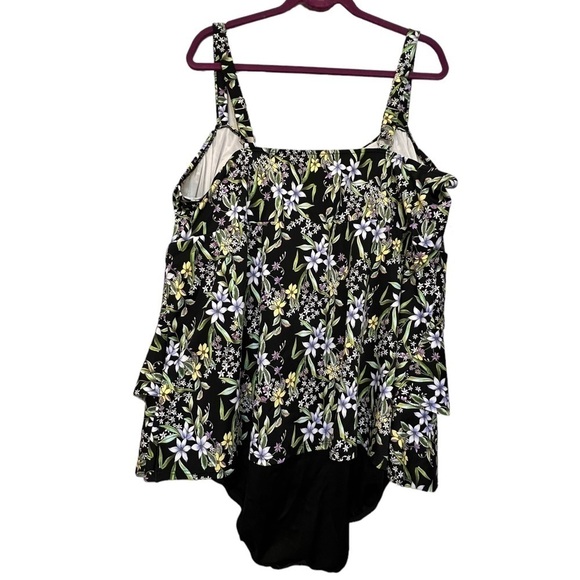 Swim Solutions one piece swimsuit 24W - Picture 2 of 7